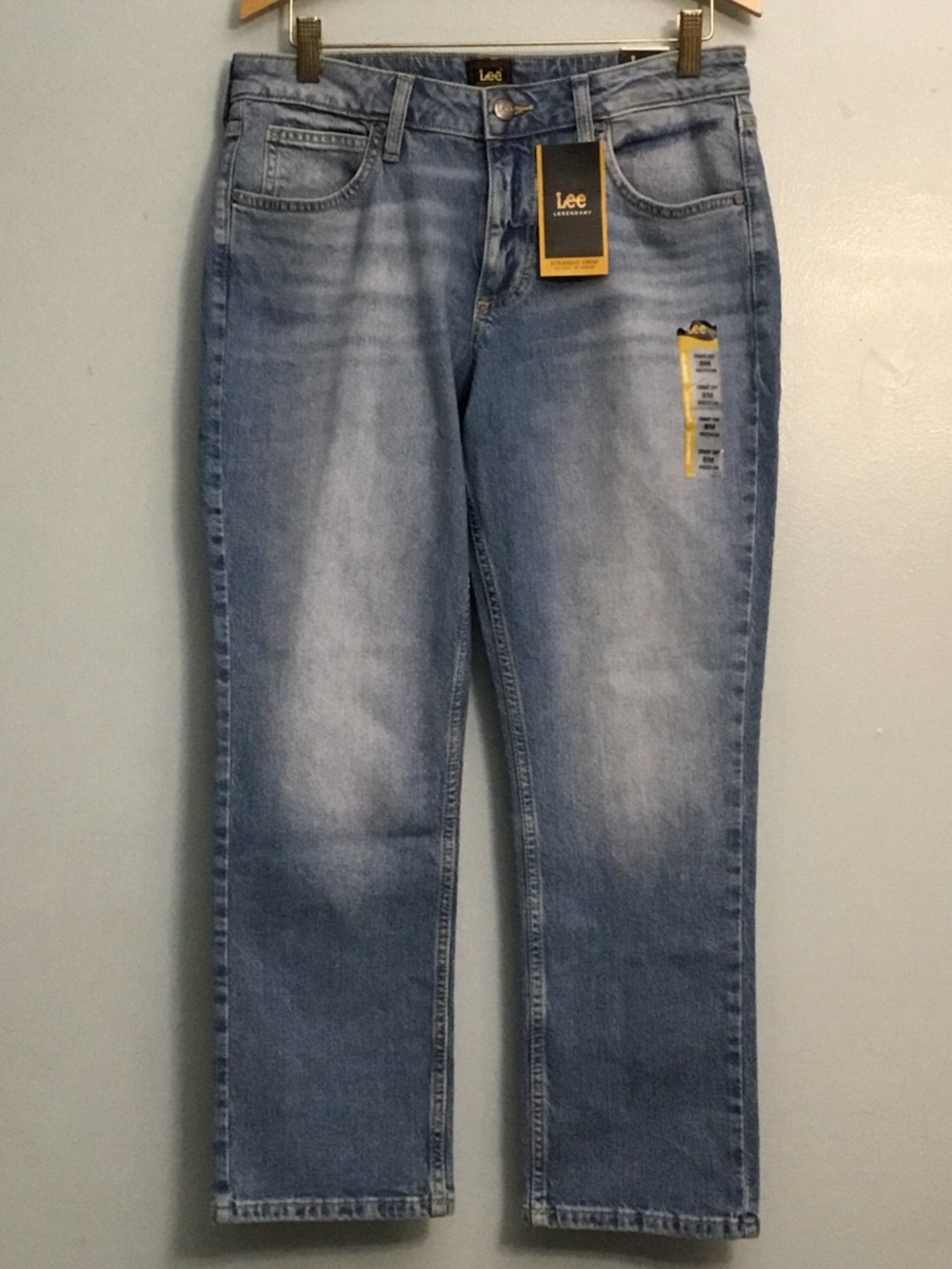 Lee Best in Show Light Blue Straight Leg Jeans, Women’s Size 8M, New With Tags